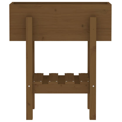 vidaXL Garden Planter Honey Brown 62x30x69 cm Solid Wood Pine