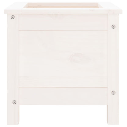 vidaXL Garden Planter White 40x40x39 cm Solid Wood Pine