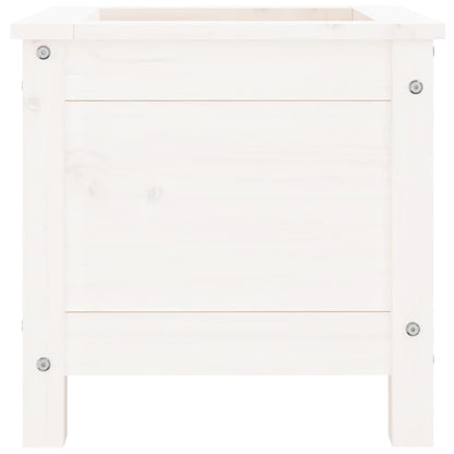 vidaXL Garden Planter White 40x40x39 cm Solid Wood Pine