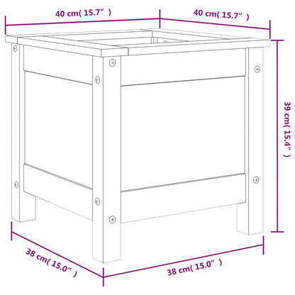 vidaXL Garden Planter 40x40x39 cm Solid Wood Douglas