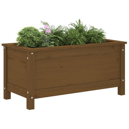 vidaXL Garden Planter Honey Brown 82.5x40x39 cm Solid Wood Pine