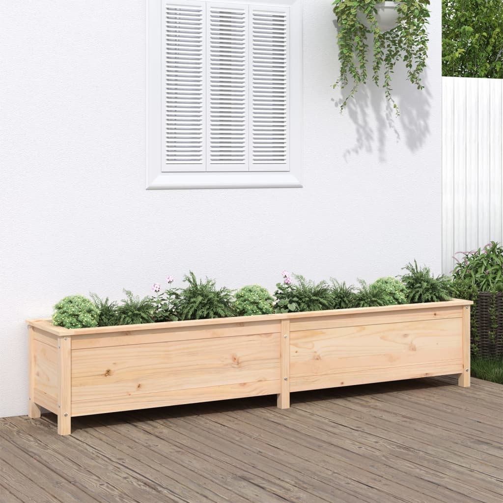 vidaXL Garden Raised Bed 199.5x40x39 cm Solid Wood Pine