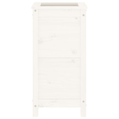 vidaXL Garden Planter White 40x40x78 cm Solid Wood Pine