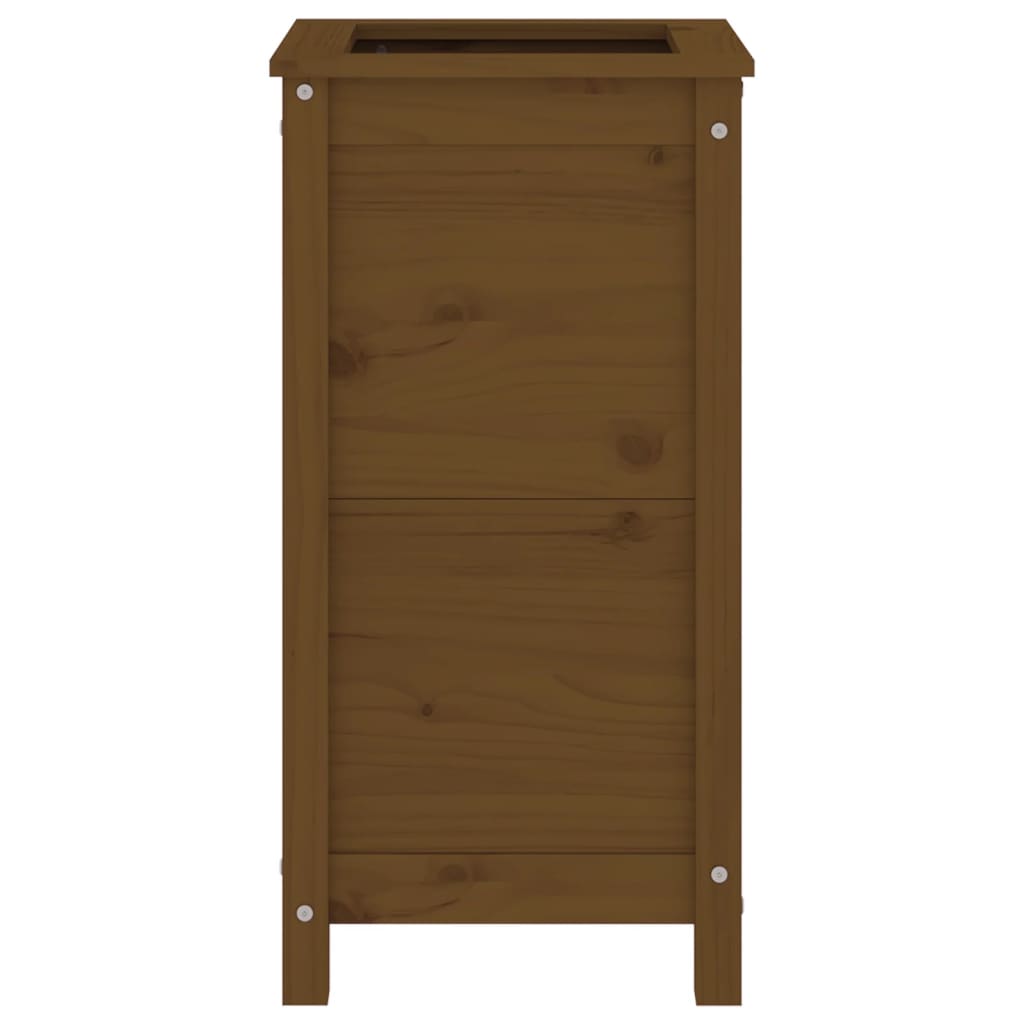 vidaXL Garden Planter Honey Brown 40x40x78 cm Solid Wood Pine