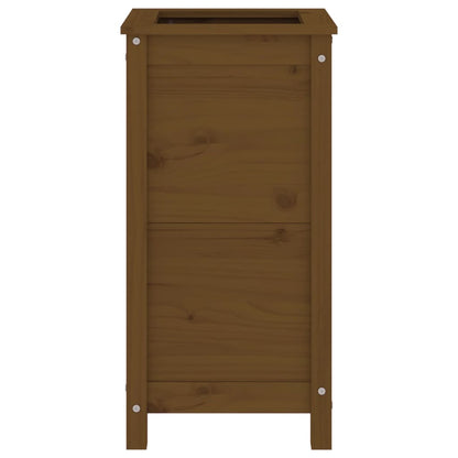 vidaXL Garden Planter Honey Brown 40x40x78 cm Solid Wood Pine