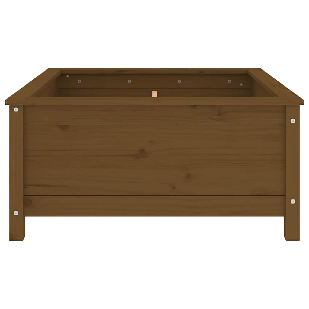 vidaXL Garden Planter Honey Brown 82.5x82.5x39 cm Solid Wood Pine