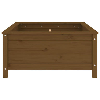 vidaXL Garden Planter Honey Brown 82.5x82.5x39 cm Solid Wood Pine