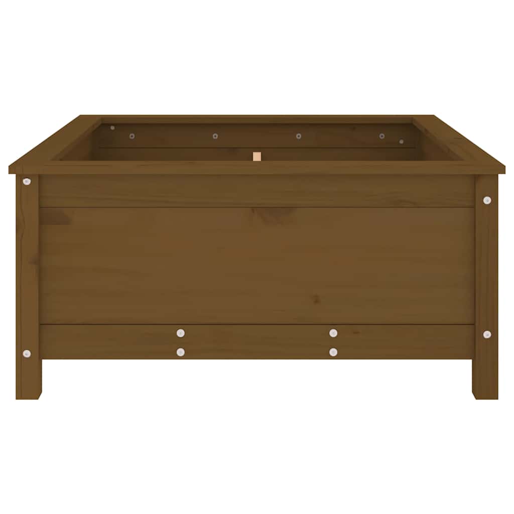 vidaXL Garden Planter Honey Brown 82.5x82.5x39 cm Solid Wood Pine