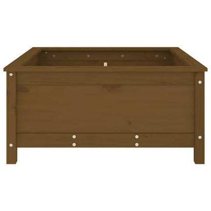 vidaXL Garden Planter Honey Brown 82.5x82.5x39 cm Solid Wood Pine