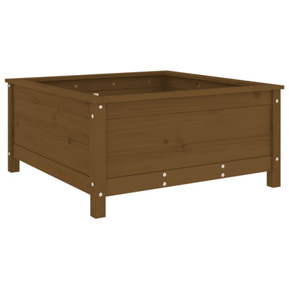vidaXL Garden Planter Honey Brown 82.5x82.5x39 cm Solid Wood Pine