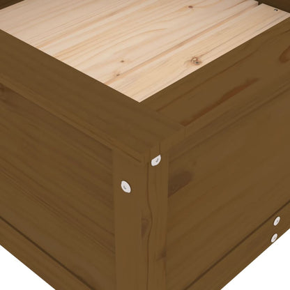 vidaXL Garden Planter Honey Brown 82.5x82.5x39 cm Solid Wood Pine