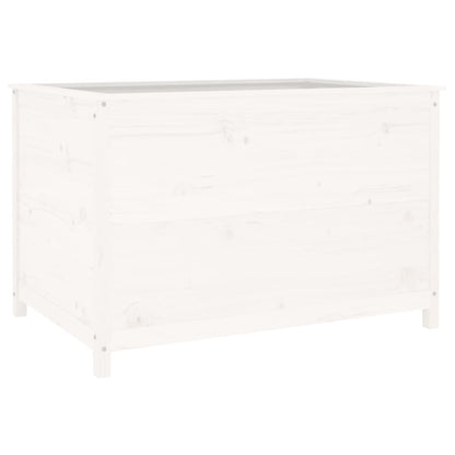 vidaXL Garden Raised Bed White 119.5x82.5x78 cm Solid Wood Pine