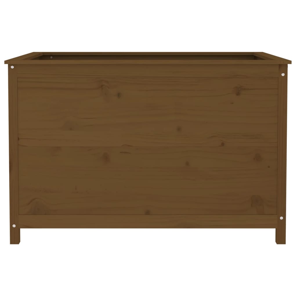 vidaXL Garden Raised Bed Honey Brown 119.5x82.5x78 cm Solid Wood Pine