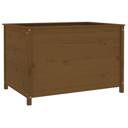 vidaXL Garden Raised Bed Honey Brown 119.5x82.5x78 cm Solid Wood Pine