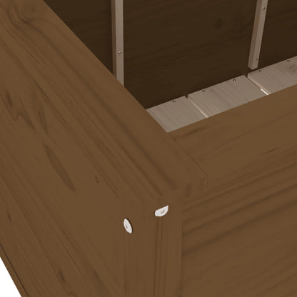 vidaXL Garden Raised Bed Honey Brown 119.5x82.5x78 cm Solid Wood Pine