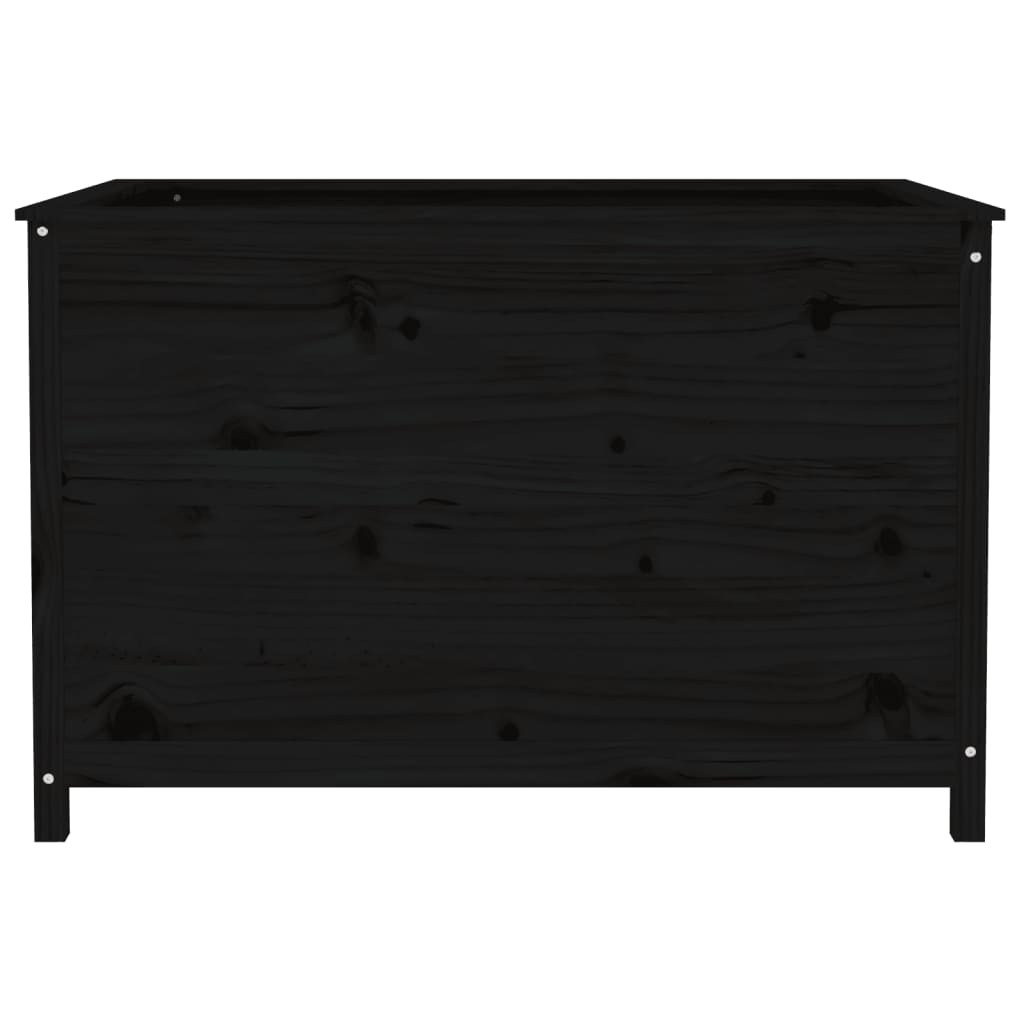 vidaXL Garden Raised Bed Black 119.5x82.5x78 cm Solid Wood Pine
