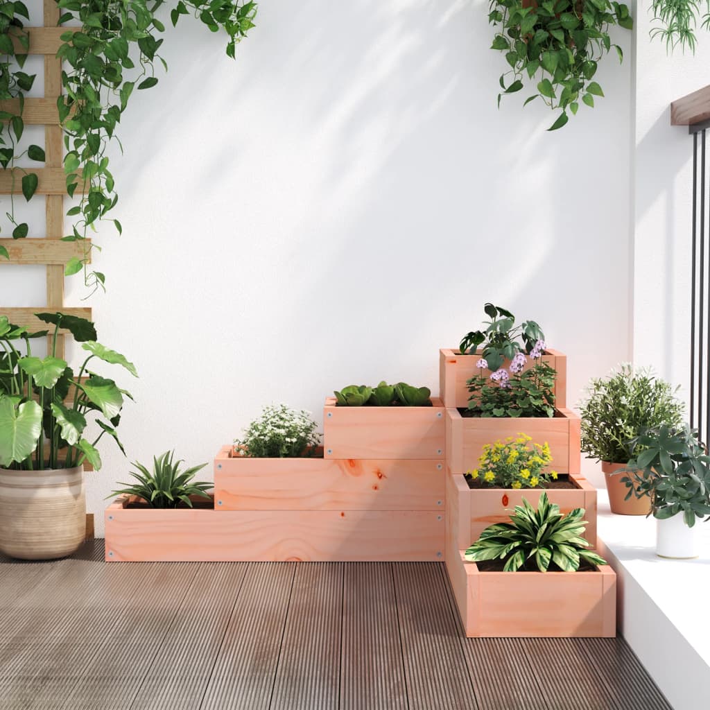 vidaXL Garden Planter 4-Tier 80.5x79x36 cm Solid Wood Douglas