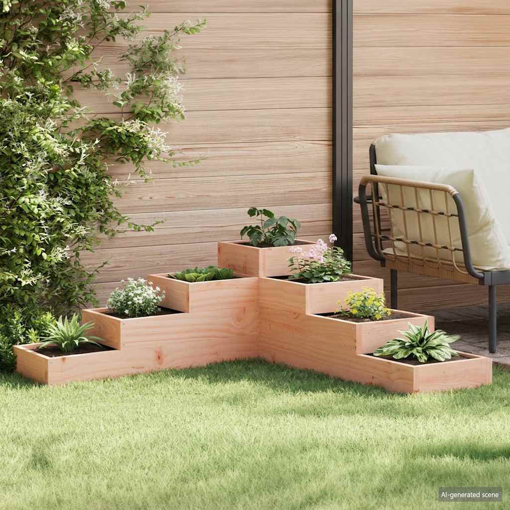vidaXL Garden Planter 4-Tier 106x104.5x36 cm Solid Wood Douglas