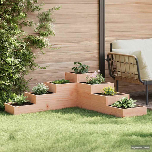 vidaXL Garden Planter 4-Tier 106x104.5x36 cm Solid Wood Douglas