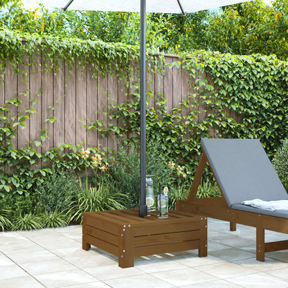 vidaXL Parasol Base Cover Honey Brown Solid Wood Pine