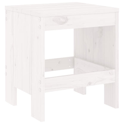 vidaXL Garden Stools 2 pcs White 40x36x45 cm Solid Wood Pine