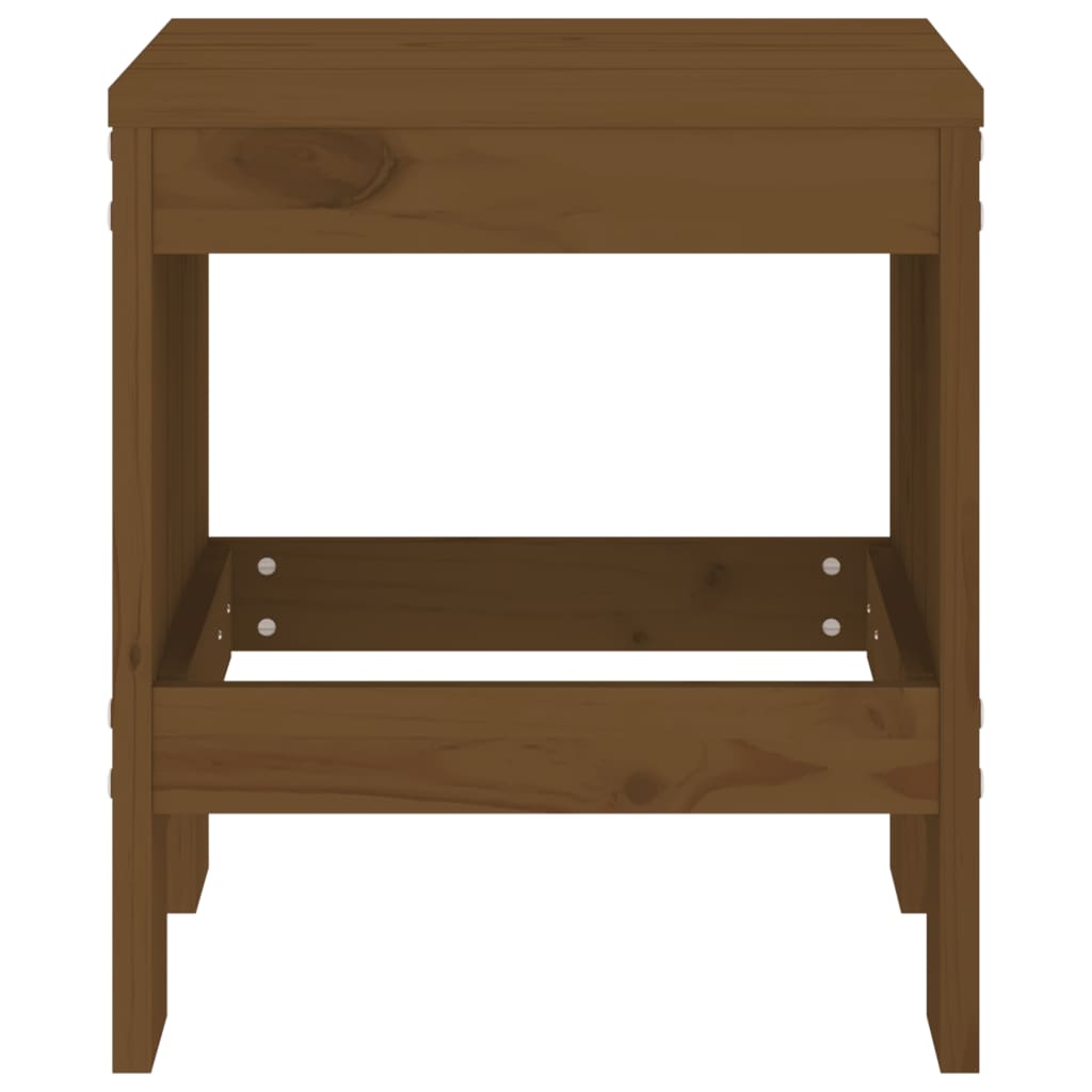 vidaXL Garden Stools 2 pcs Honey Brown 40x36x45 cm Solid Wood Pine
