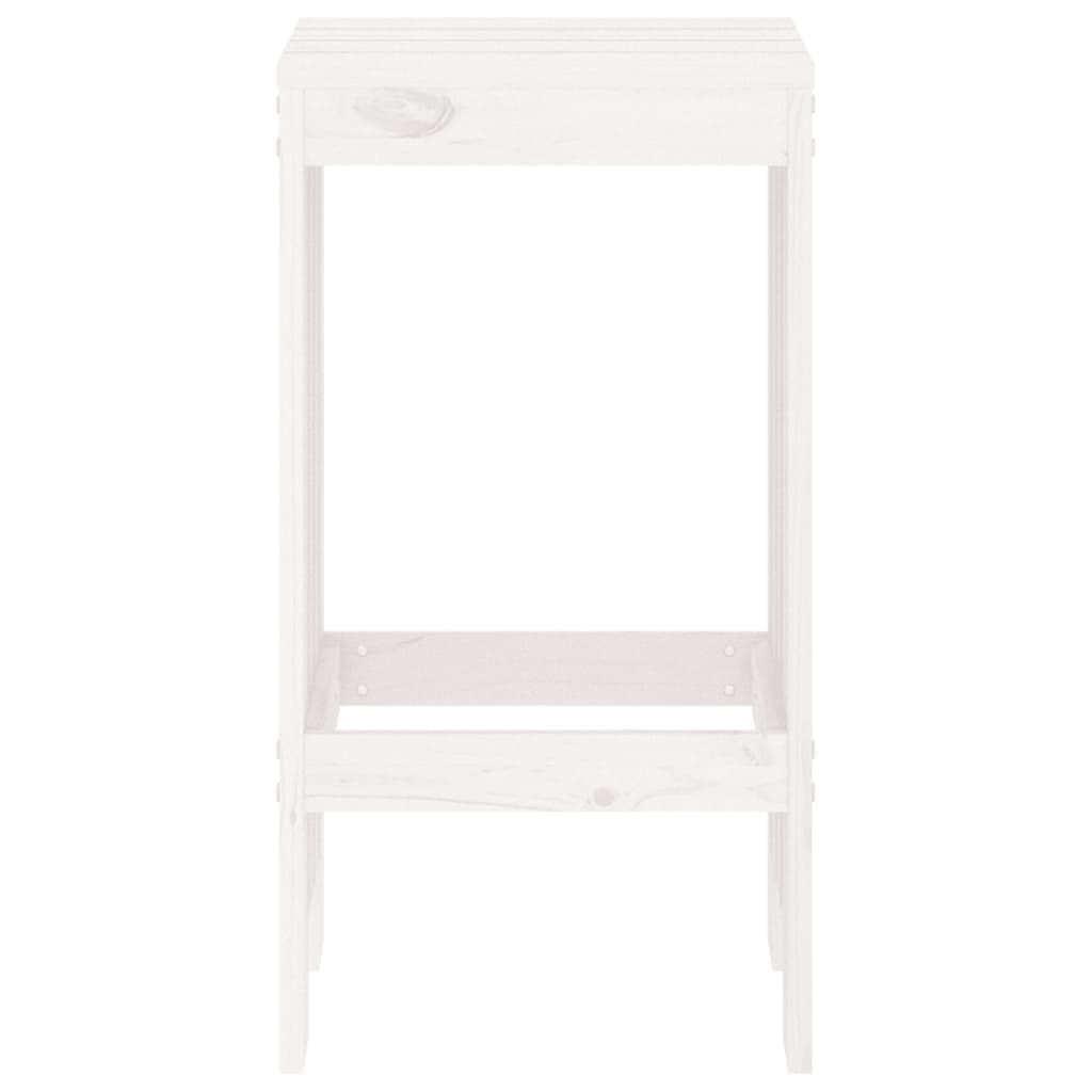 vidaXL Bar Stools 2 pcs White 40x36x75 cm Solid Wood Pine