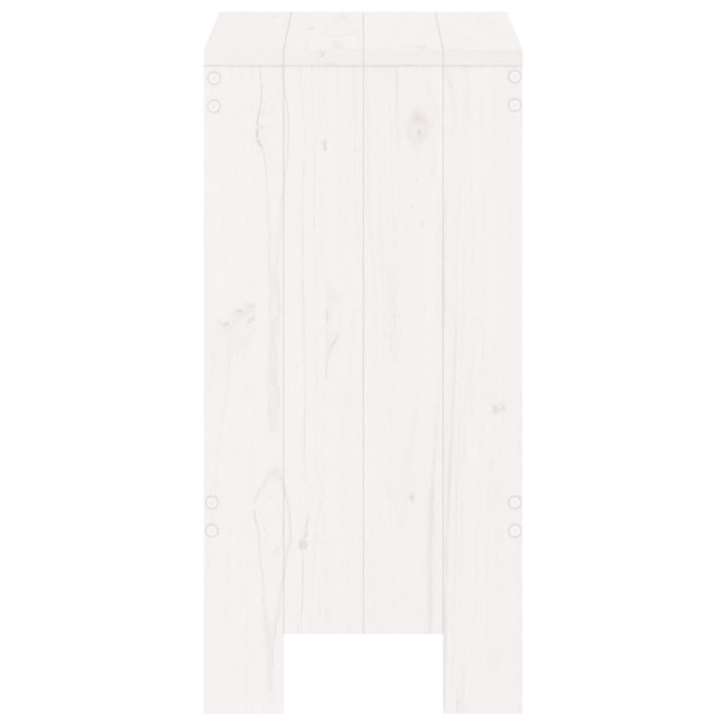vidaXL Bar Stools 2 pcs White 40x36x75 cm Solid Wood Pine