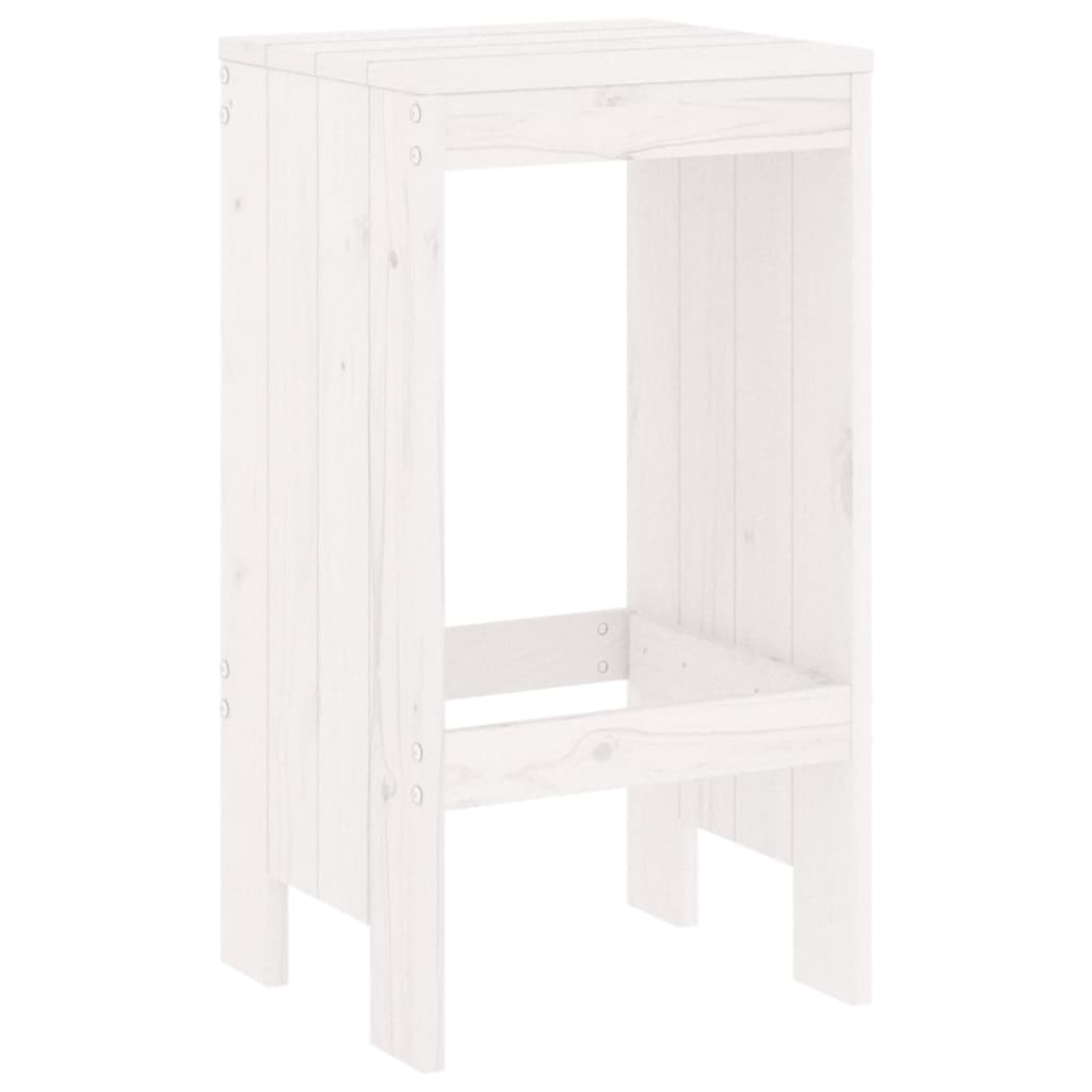 vidaXL Bar Stools 2 pcs White 40x36x75 cm Solid Wood Pine
