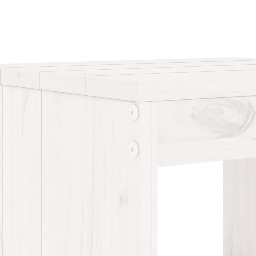 vidaXL Bar Stools 2 pcs White 40x36x75 cm Solid Wood Pine