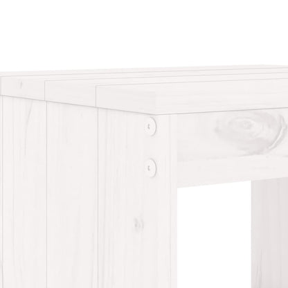 vidaXL Bar Stools 2 pcs White 40x36x75 cm Solid Wood Pine