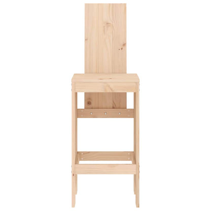 vidaXL Bar Stools 2 pcs 40x42x120 cm Solid Wood Pine