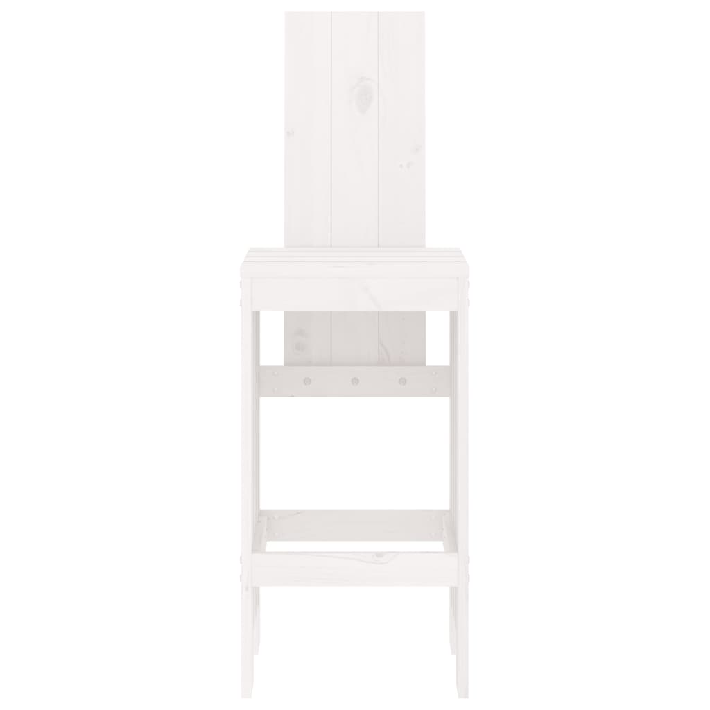 vidaXL Bar Stools 2 pcs White 40x42x120 cm Solid Wood Pine