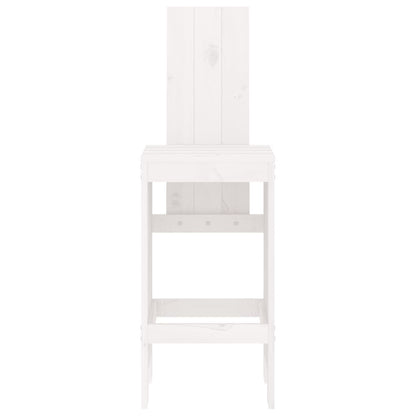 vidaXL Bar Stools 2 pcs White 40x42x120 cm Solid Wood Pine