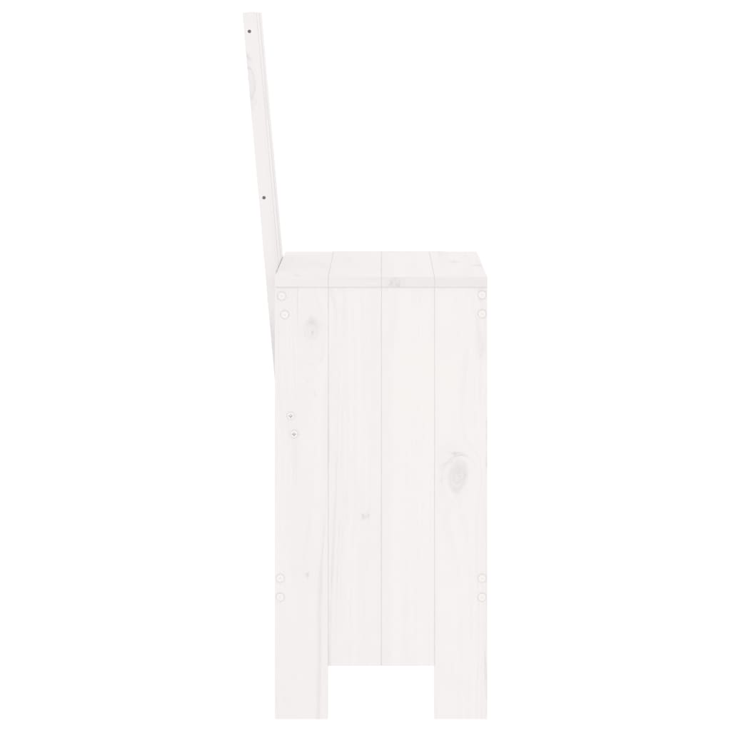 vidaXL Bar Stools 2 pcs White 40x42x120 cm Solid Wood Pine