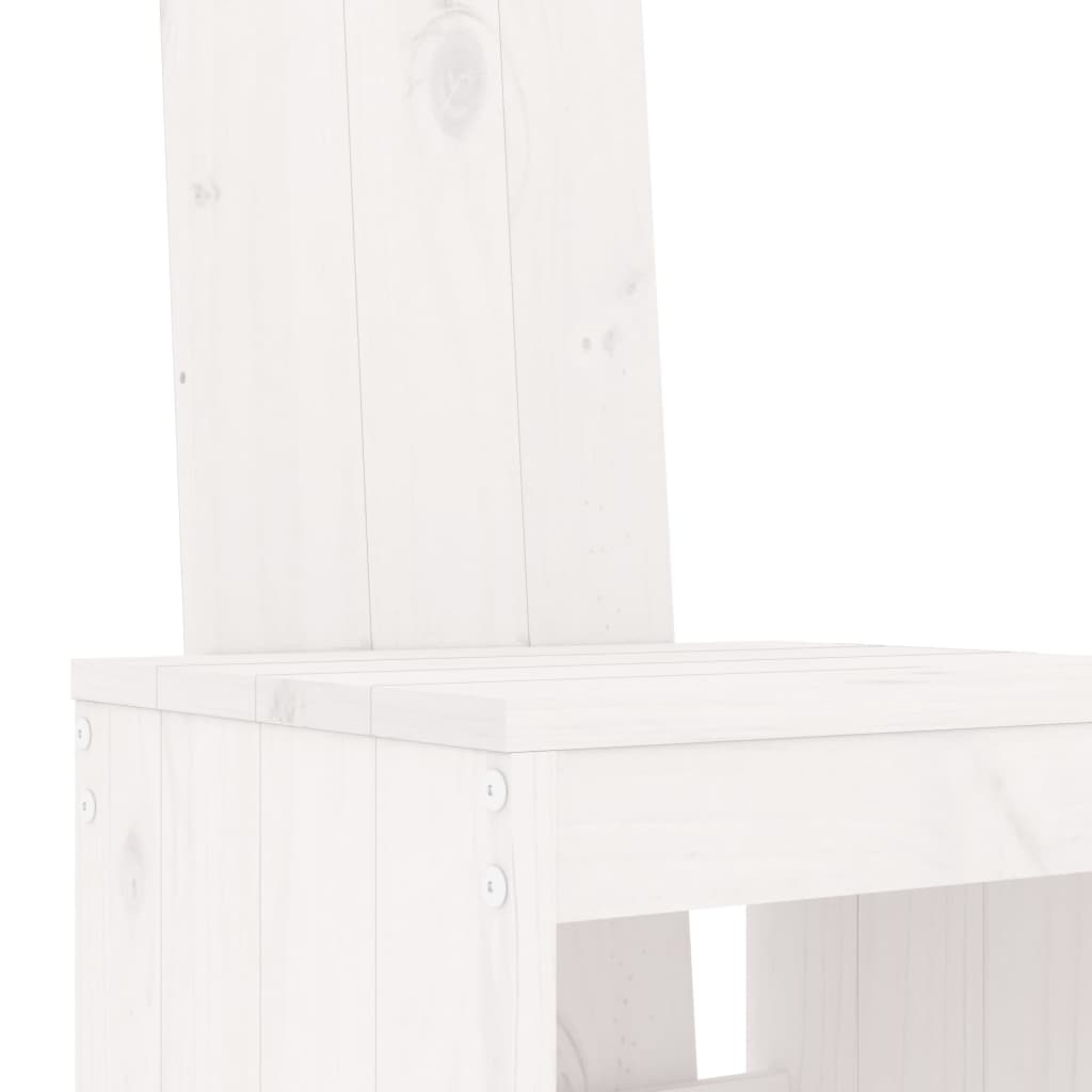vidaXL Bar Stools 2 pcs White 40x42x120 cm Solid Wood Pine