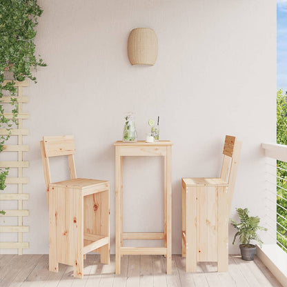vidaXL Bar Stools 2 pcs 40x48.5x115.5 cm Solid Wood Pine