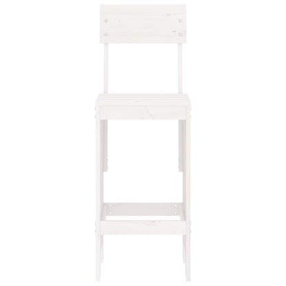 vidaXL Bar Stools 2 pcs White 40x48.5x115.5 cm Solid Wood Pine