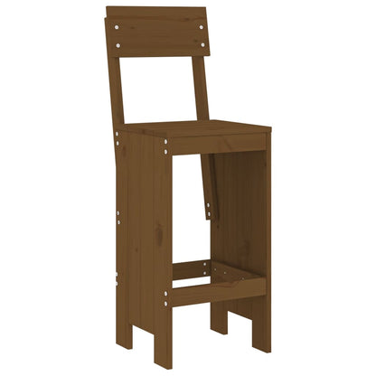 vidaXL Bar Stools 2 pcs Honey Brown 40x48.5x115.5 cm Solid Wood Pine