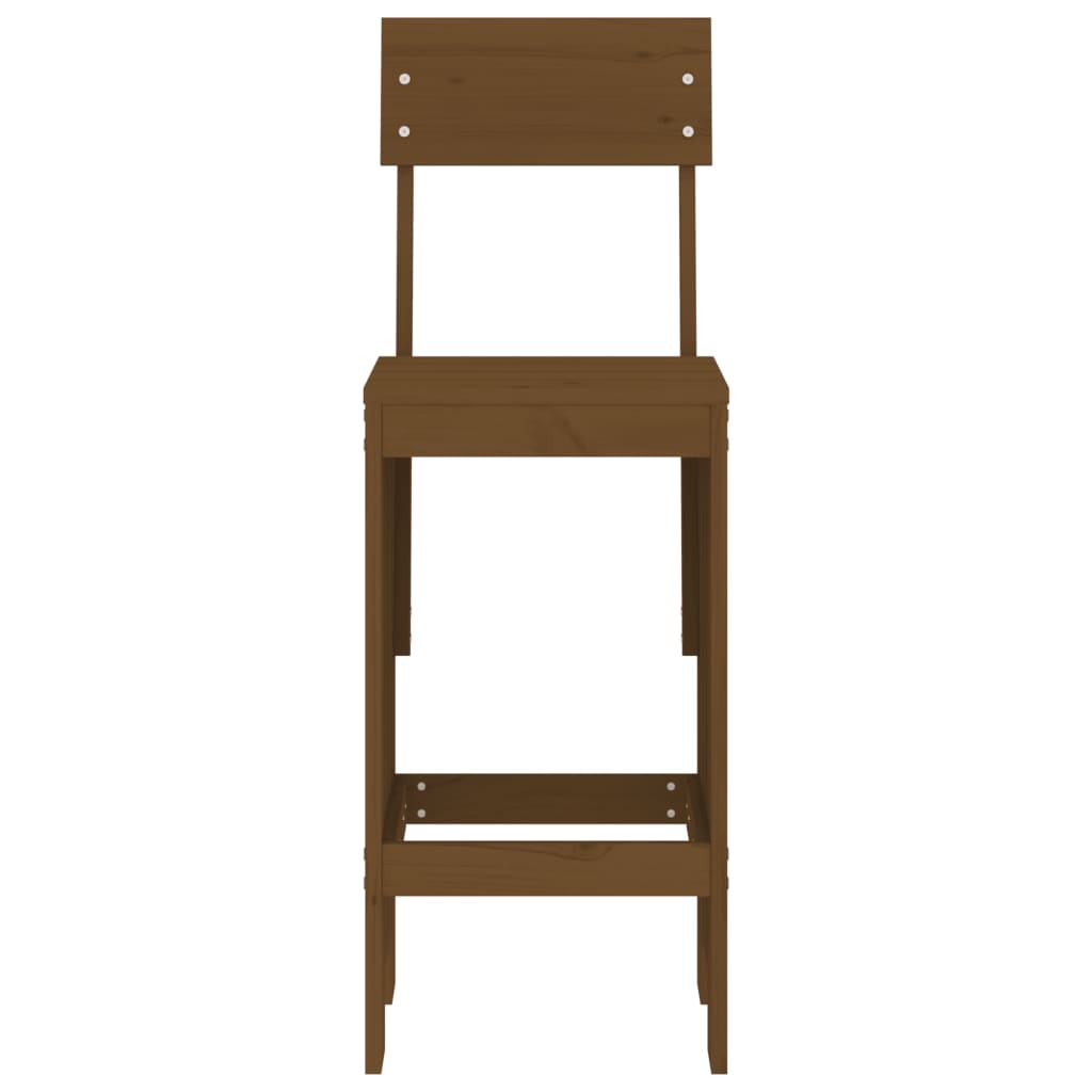 vidaXL Bar Stools 2 pcs Honey Brown 40x48.5x115.5 cm Solid Wood Pine