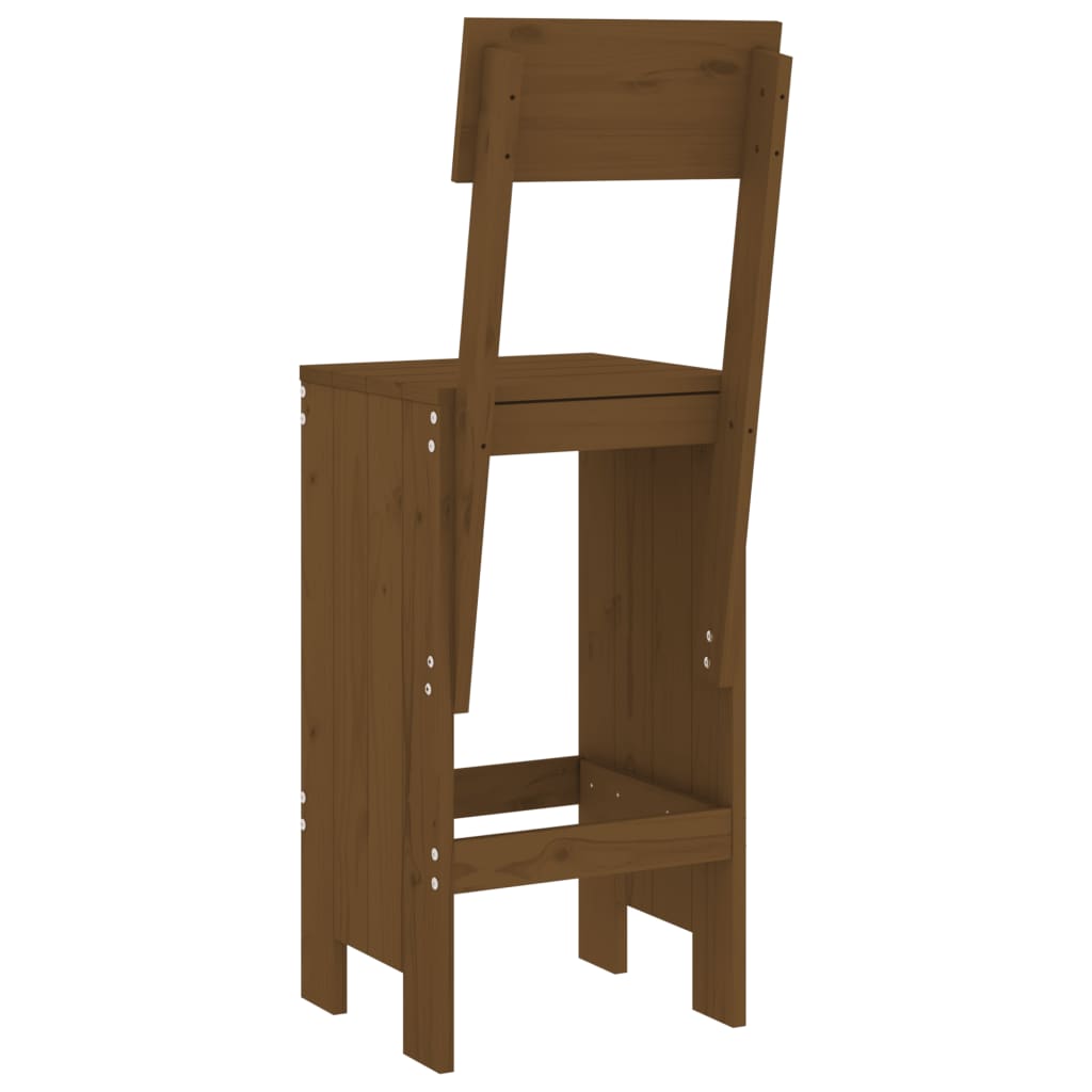 vidaXL Bar Stools 2 pcs Honey Brown 40x48.5x115.5 cm Solid Wood Pine