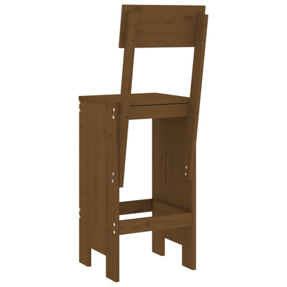 vidaXL Bar Stools 2 pcs Honey Brown 40x48.5x115.5 cm Solid Wood Pine