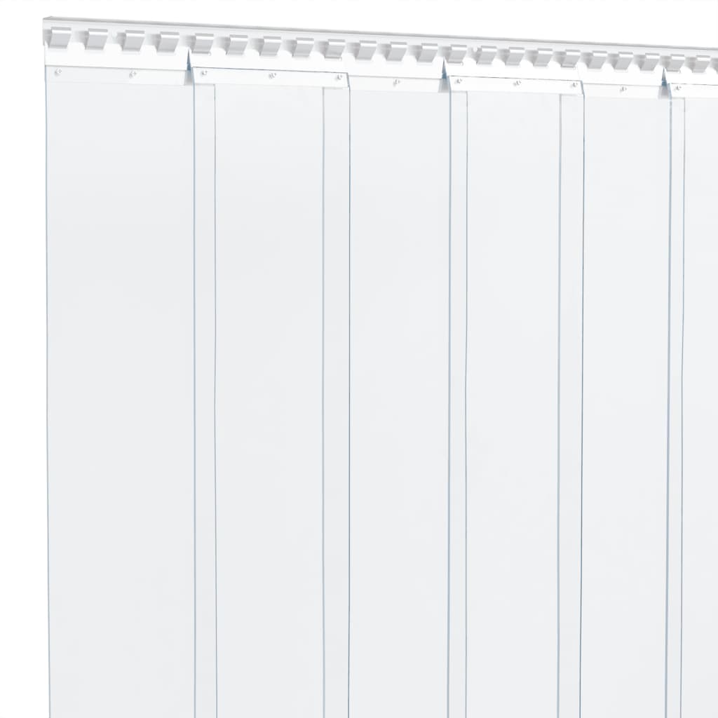 vidaXL Door Curtain Transparent 300 mmx2,6 mm 10 m PVC