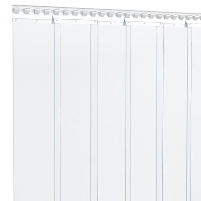 vidaXL Door Curtain Transparent 300 mmx2,6 mm 10 m PVC