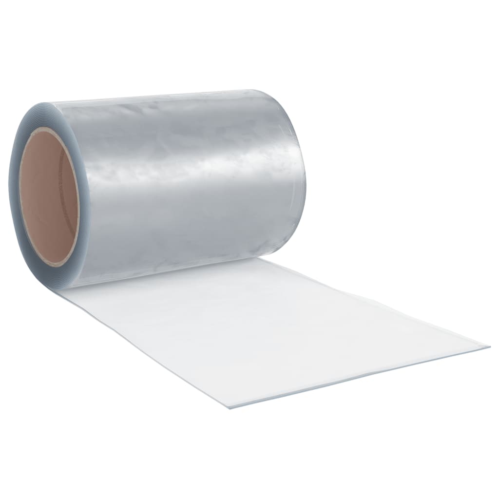 vidaXL Door Curtain Transparent 300 mmx2,6 mm 10 m PVC