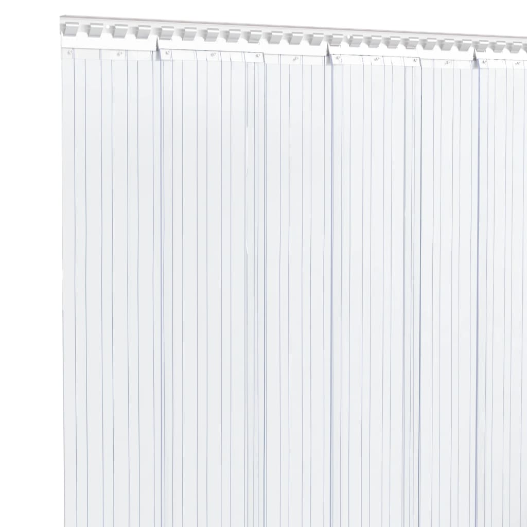 vidaXL Door Curtain Transparent 200 mmx1,6 mm 10 m PVC