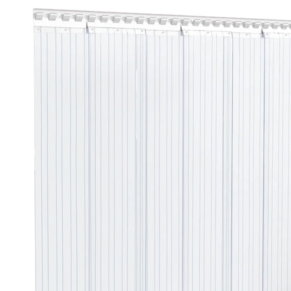 vidaXL Door Curtain Transparent 200 mmx1,6 mm 10 m PVC
