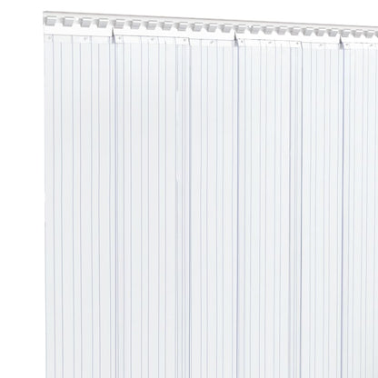 vidaXL Door Curtain Transparent 200 mmx1,6 mm 50 m PVC