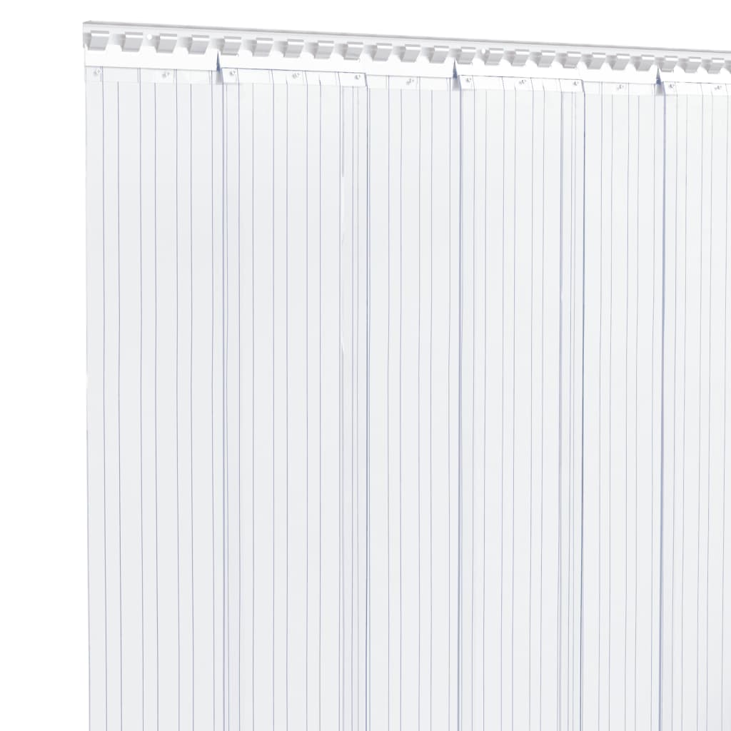 vidaXL Door Curtain Transparent 300 mmx2,6 mm 10 m PVC
