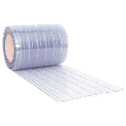 vidaXL Door Curtain Transparent 300 mmx2,6 mm 10 m PVC